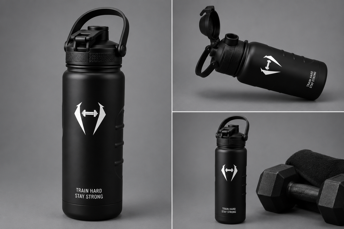 Insulated Stainless Steel Water Bottle – Black | Leakproof Sports & Gym Bottle