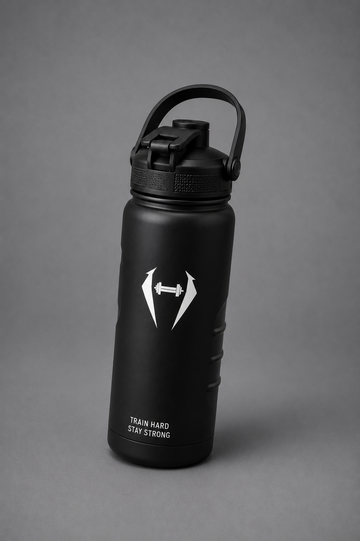 Insulated Stainless Steel Water Bottle – Black | Leakproof Sports & Gym Bottle
