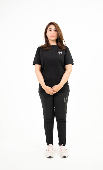 Midnight Elite Active Set for Women | Premium Black Gym Wear