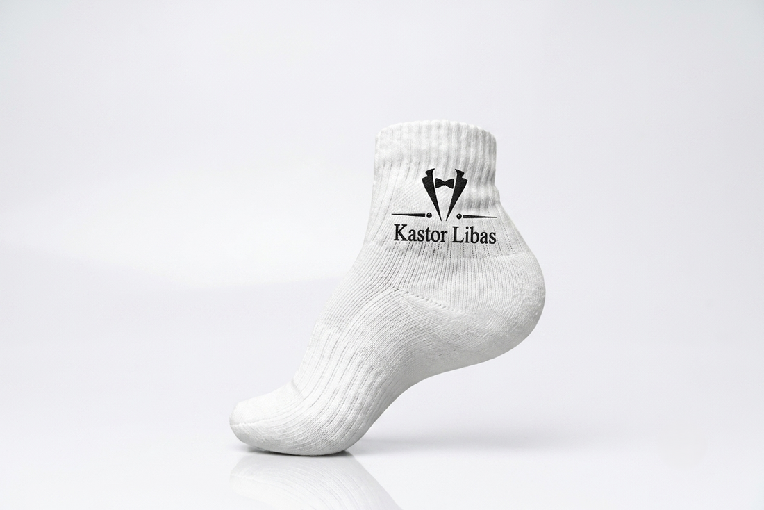 StrideCore Performance Socks | Premium White Sports Ankle Socks
